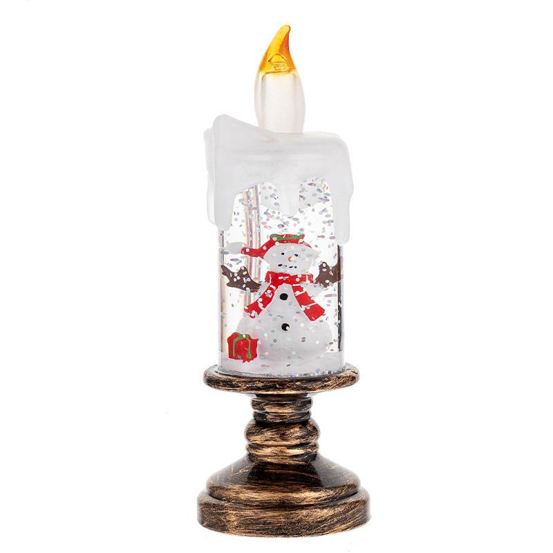 Cross-border Christmas Snowflake Candle and Crystal Ball Lights - Creative Christmas Gifts