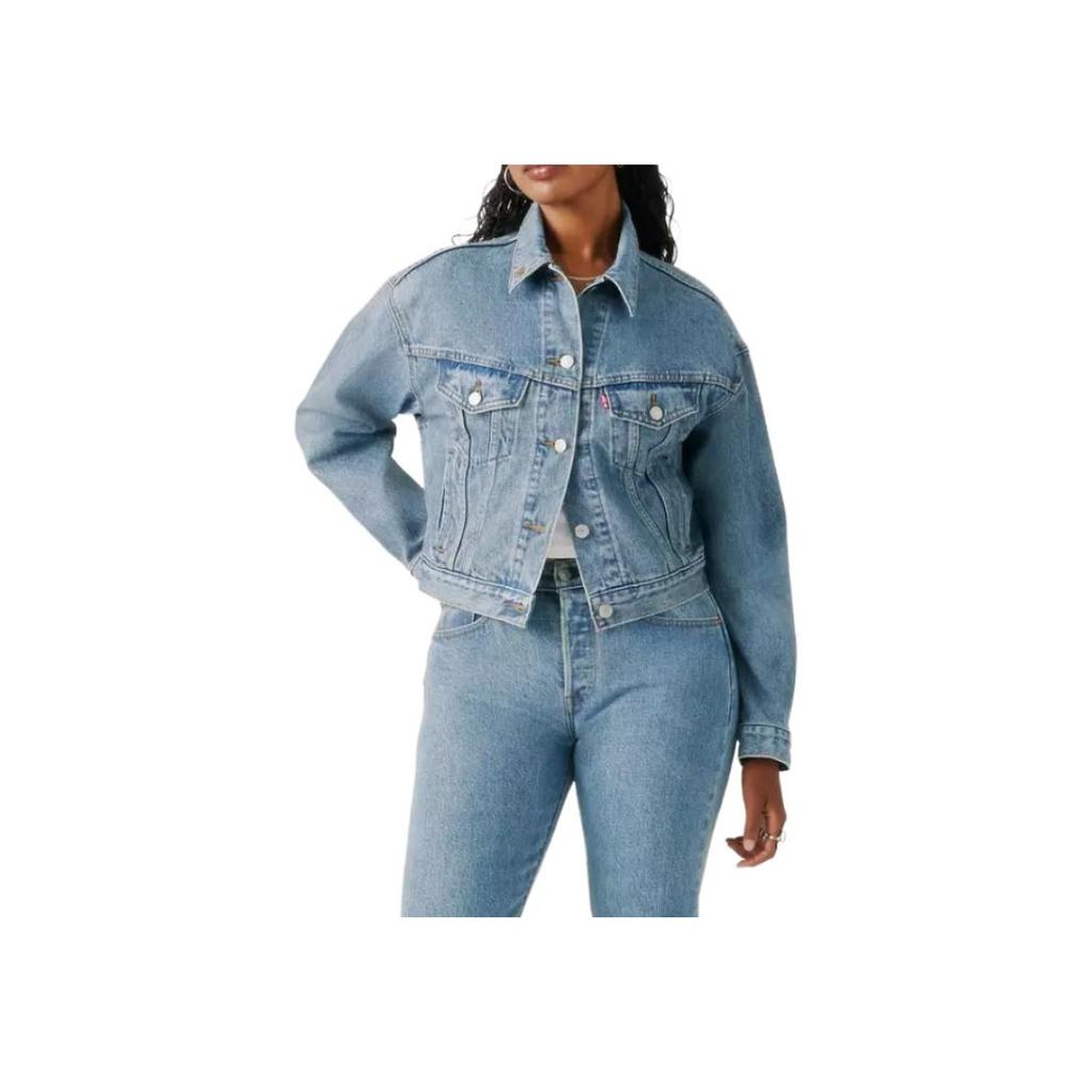 Levis X Beyoncé Collaboration Comfortable Denim Jacket With Flap Pocket Design FW25 Women Jackets 005ON-0001