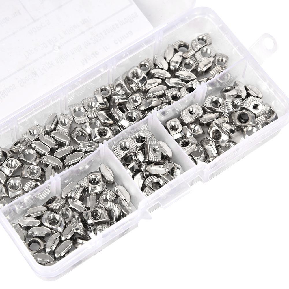 Eurobuy 160pcs M3 M4 M5 T Slot Sliding Nut Fastener Hardware for 2020 Aluminum Profiles Eurobuy 160pcs M3 M4 M5 T Slot Sliding Nut Fastener Hardware for 2020 Aluminum Profiles