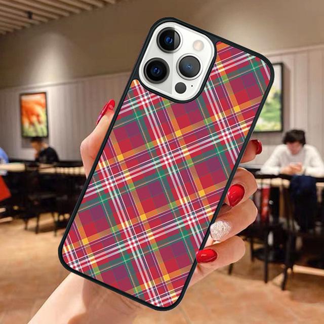 Clan Stewart Dress Tartan Plaid Pattern Phone Case For iPhone 17 Air 13 12 14 15 16 For Apple Pro Max Plus
