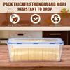 Plastic Bread Storage Box Airtight Food Storage Container Sandwich Bread Keeper with Lid Loaf Bread Container Kitchen Organizer