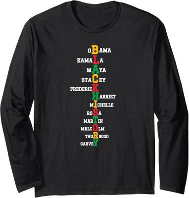 Black History Leaders Juneteenth History Month Long Sleeve T-Shirt