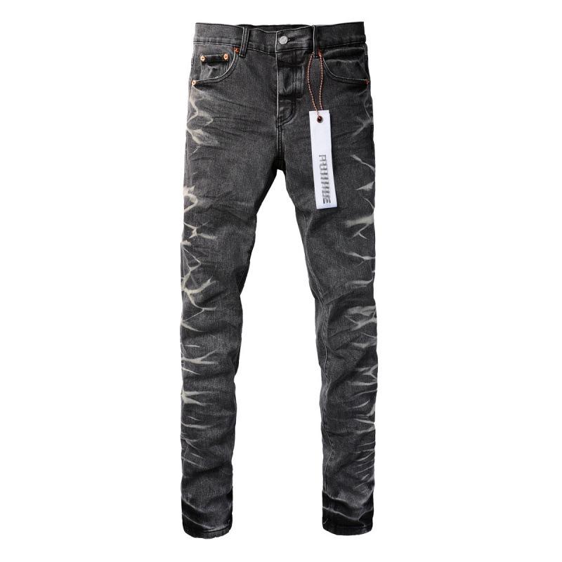 KB Jeans, European and American Trendy Brand Fashion Slim-fitting Small Feet Ripped Holes and Old Jeans