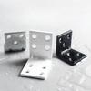 2PCS Furniture Corner Connector Set Metal Trapeziform Cabinet Angle Bracket Sturdy Triangle Corner Brace Universal Support