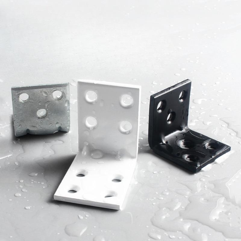 2PCS Furniture Corner Connector Set Metal Trapeziform Cabinet Angle Bracket Sturdy Triangle Corner Brace Universal Support