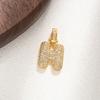 European-American Trend Zirconia Necklace with Inlaid Full Diamond 26-Letter Alloy Women's Pendant