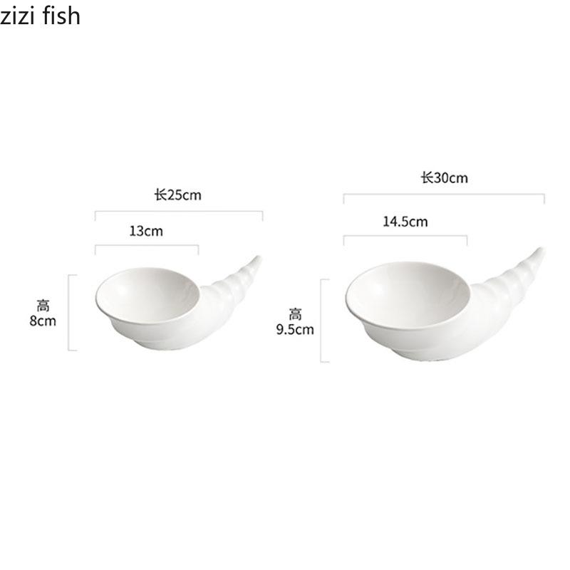 Ren Vit Oregelbunden Keramisk Dim Sum Tallrik Restaurang Kreativ Desserttallrik Sushi Tallrik Molekylär Gastronomi Specialitet Porslin