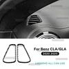 For Mercedes Benz A CLA GLA Class W177 C118 H247 2020-2025 Real Soft Carbon Fiber Air Outlet Sides of Dashboard Trim Sticker
