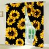 2 Sets Of Decorative Door Curtains, Sunflower Door Curtains, With A Fashionable Landscape Theme Throughout The Four Seasons