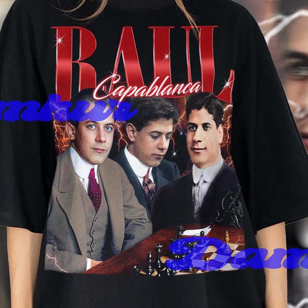 Raul Capablanca Shirt, Raul Capablanca Unisex Tshirt, Legendary Chess Player Tee, Human Chess Machine T-shirt, Christmas Gift for Dad