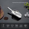 Stainless Steel Multipurpose Scoop with Extended Hanging Handle for Ice, Rice, Dried Fruit, Candy, and Flour.