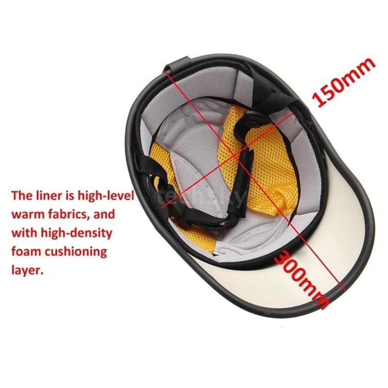 Motorcycle Bike Scooter Baseball Cap Style Half Open Face Safety Hard Half Helmet Hat for Men and Women Personality Lightweight Half Open Face Helmet