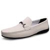 Fashion New Arrival Mens Leather Loafers Non Slip Walking Flats Breathable Outdoor Slip on Casual Shoes Male Work Office Driving Shoes