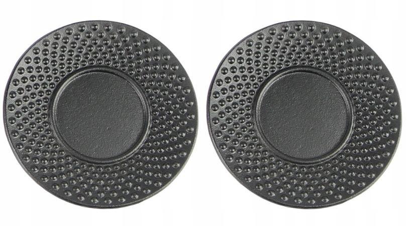 CAST IRON SAUCER FOR CAST IRON CUPS, Set of 2