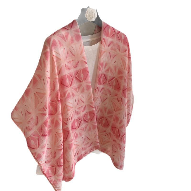 Retro Printing Fashionable Versatile Foreign Style High Sense Spring And Summer Scarf Scarf Scarf Women'S Shawl Sunscreen Outer Silk Scarf