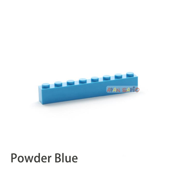

20pcs Thick 1x8 DIY Building Blocks Figures Bricks Dots Educational Creative Size Compatible With 3008 Plastic Toys for Children