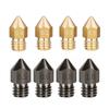3D Printer Accessories 0.2/0.4/0.6/0.8mm MK8 Nozzle Brass/Steel 3D Printer Nozzle