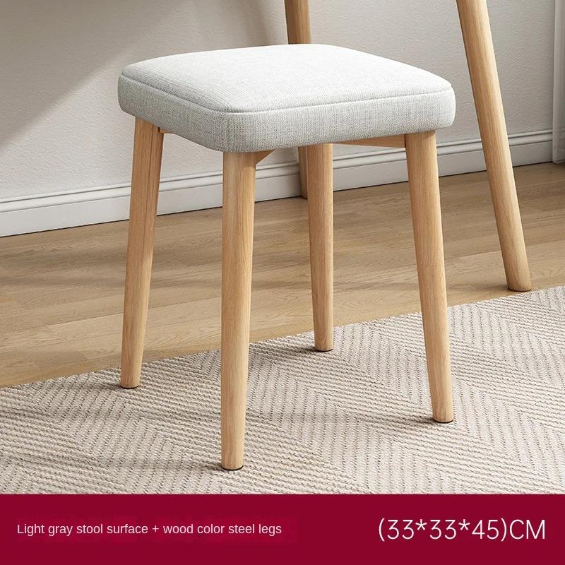 Minimalist Outdoor Dining Chairs Wood Legs Comfortable Makeup Tables Lounge Chair Designer Leather Balcony Furniture