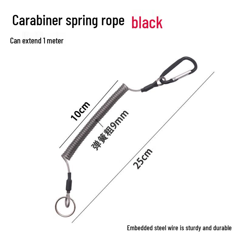 Выдвижная стальная проволочная брелок-цепочка Ally с двойными застежками