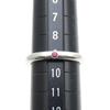 Used TIFFANY&Co. Ring Stacking Band Elsa Peretti EU#49 Silver925/Ruby 2.6g Silver