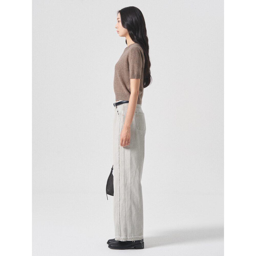 8SECONDS Cut-Out Damage Denim Light Gray