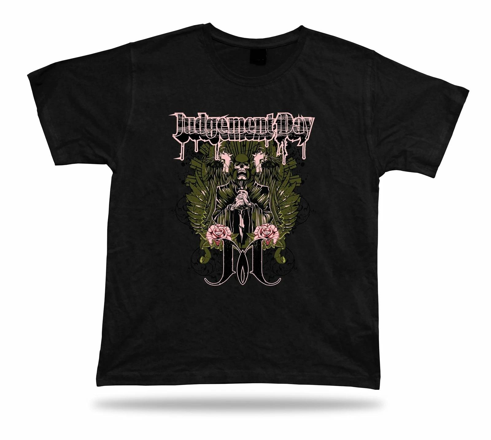 Tshirt Tee Shirt Birthday Gift Idea Judgement Day Death Reaper Evil Emblam Skull 4XL
