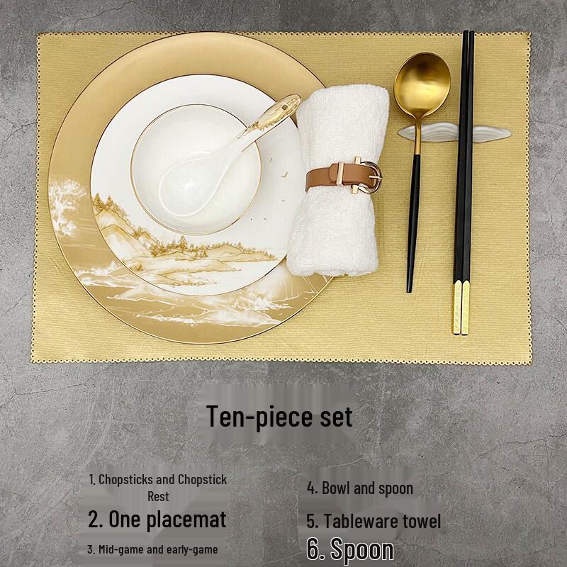 Ru Han Chinese Style Bone China Dinnerware Set