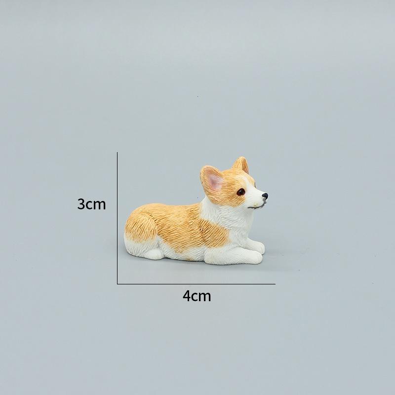 Exquisite Mini Corgi Resin Doll Car Decoration Accessories Auto Interior Ornament Cute Gift Tabletop Puppy