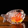 3D Fish-shaped Glass Transparent Wine Glass Unique Smoothies Bowl  Cold Drink