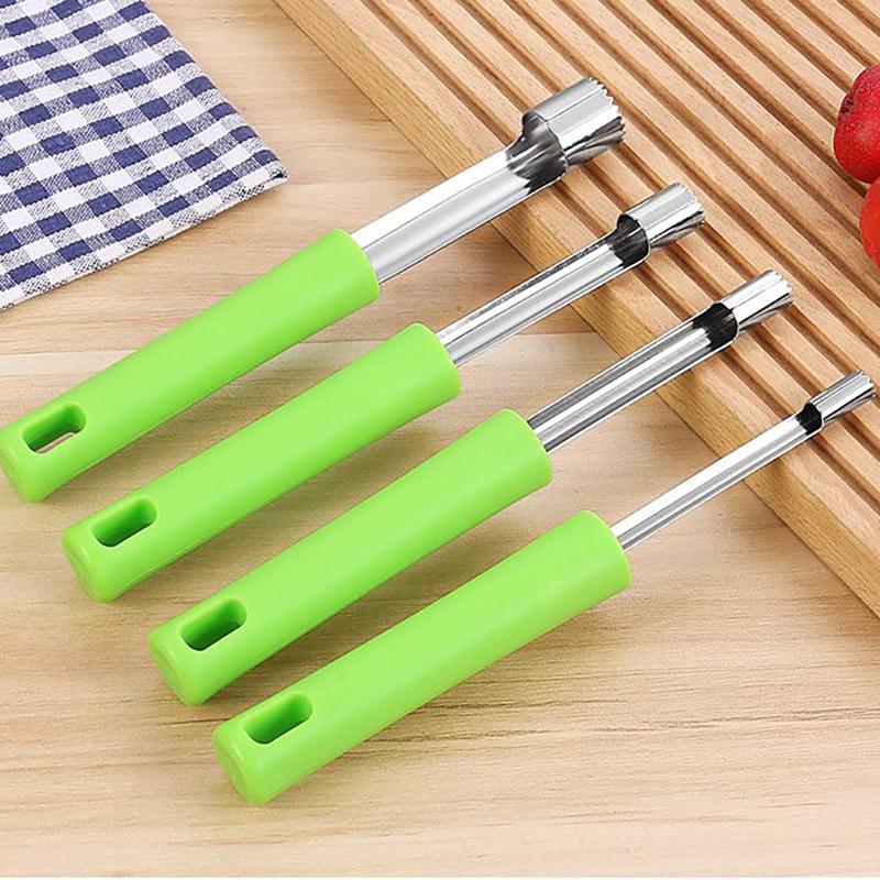 1 ks Nerezový odpeckovač ovoce Datle Třešně Hrušky Odpeckovač Odstraňovač Semínek Ovoce Kráječ Nůž Nástroje na Ovoce a Zeleninu