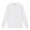 FERRAROMILANO Men'S Waffle Knit Henley Neck T-Shirt White (Am0Dks15231)