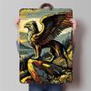 Vintage Griffin Metal Wall Art American Retro Home Decor Iron Hanging Decoration for Living Room Foyer