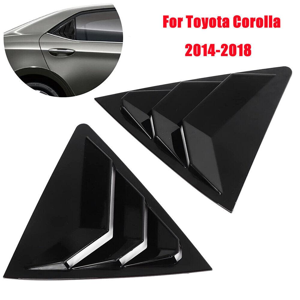 Für Toyota Corolla 2014 2015 2016 2017 2018 Auto Hecklamellen Fenster Seitenjalousie Abdeckung Verkleidung Aufkleber Lüftungsschaufel Kohlefaser Auto