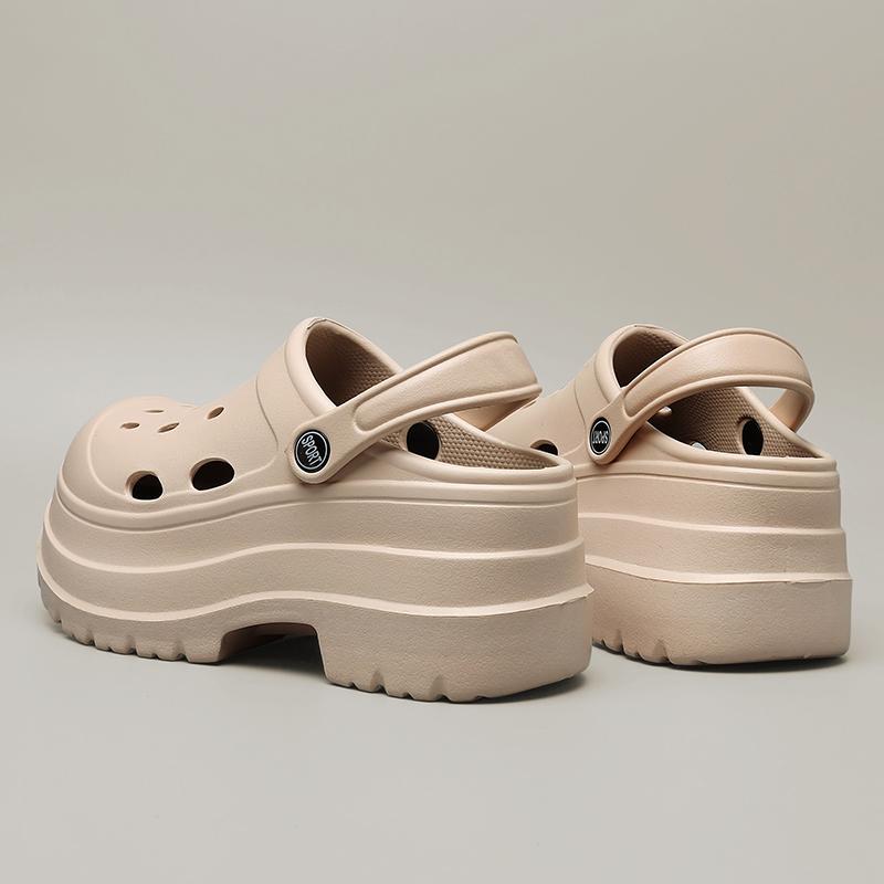 Zoccoli Fondo Spesso Estivi 2026 Scarpe da Giardino Donna Antiscivolo Impermeabili Sandali da Spiaggia Piscina Donna Piattaforma in Eva a Punta Chiusa