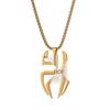 Stainless Steel Spider Pendant Hip Hop Necklace - Film & TV Inspired Titanium Accessory