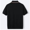 Polo de punto para hombre con ribete de contraste y manga corta