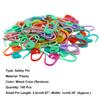 100Pcs Mixed Color Craft Crochet Locking Stitch Needle Clip Markers Holders