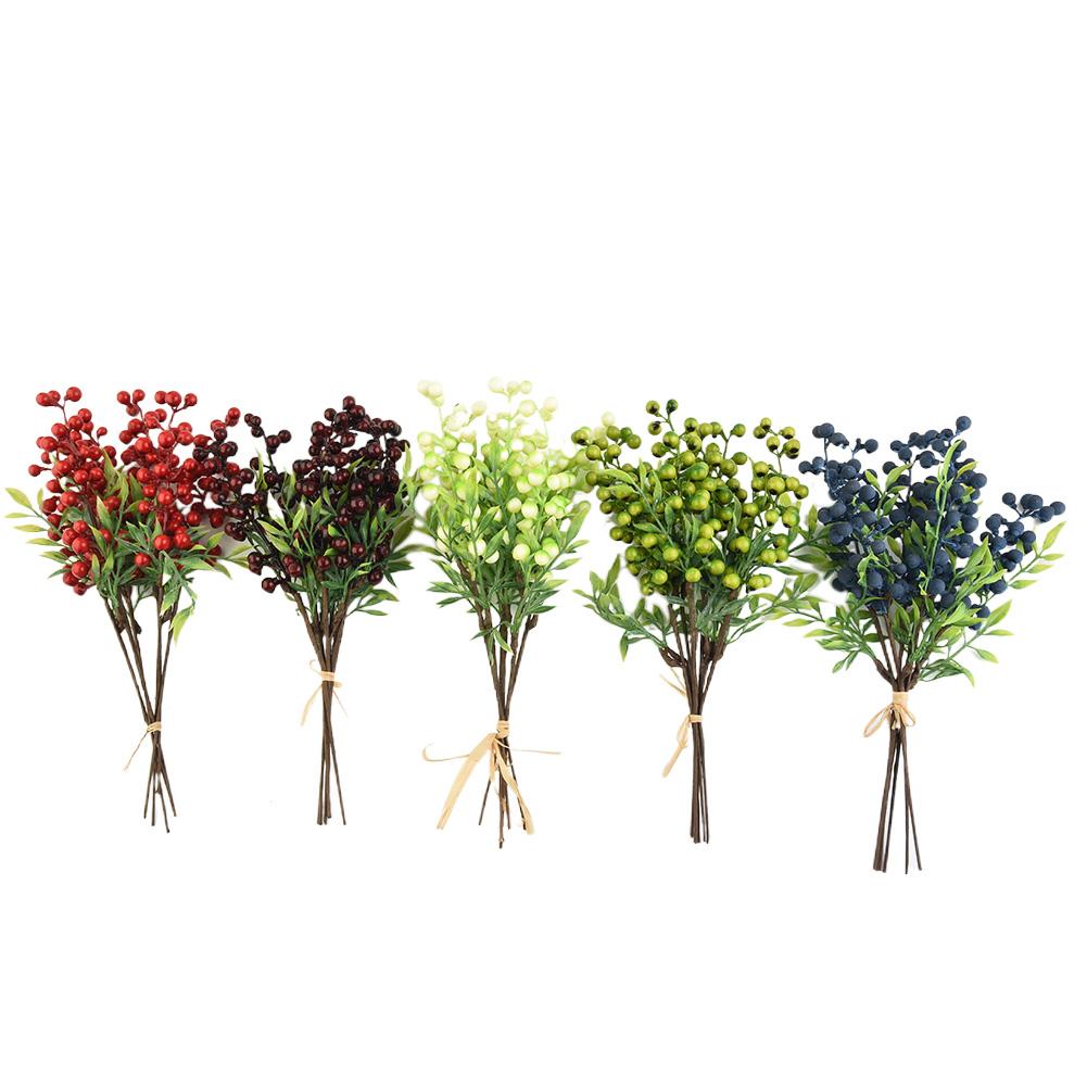 Christmas Decoration Supplies Faux Berry Flowers for Xmas Tree and Wreath