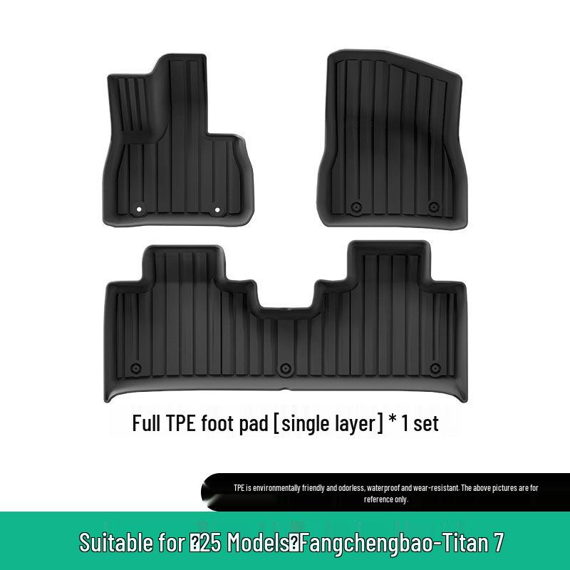 All-Weather TPE Floor and Trunk Mats for BYD U7 Fangchengbao Yangwang Cars