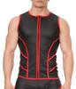 Sleeveless Vest Robin Black-Red - Barcode Berlin - Vest
