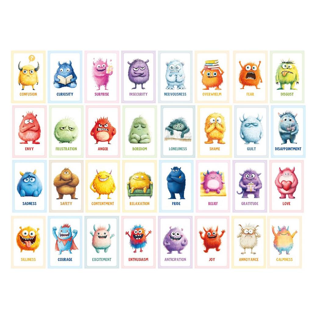 Emotion Cards For Children [32 Cards + Explained Texts] – Emotion Cards For Self-Regulation– Pedagogically Valuable