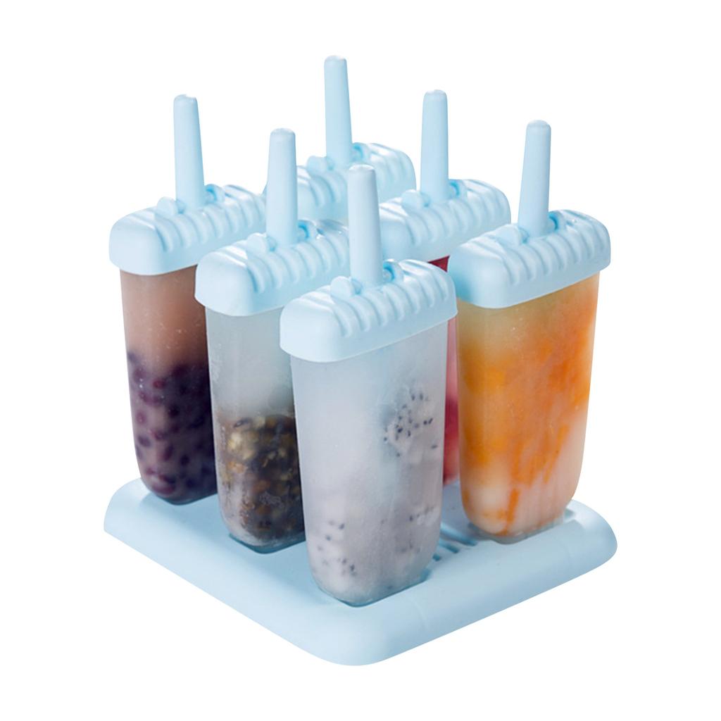 Popsicle Ice Maker Set  6 Pack Reusable Ice DIY  Molds Holders  Maker Fun For Kids And Adults Great Gift For