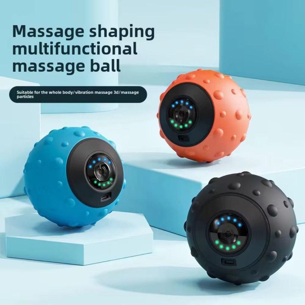 

5 Gears Vibration Massage Ball Muscle Relaxation Fascia Ball Portable Soothing Device Home чорний