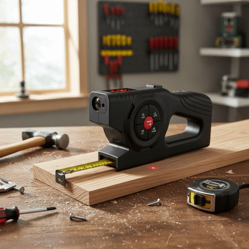 Retractable Digital Tape Measure Rechargeable Laser Rangefinder Laser Tape Measure  Construction