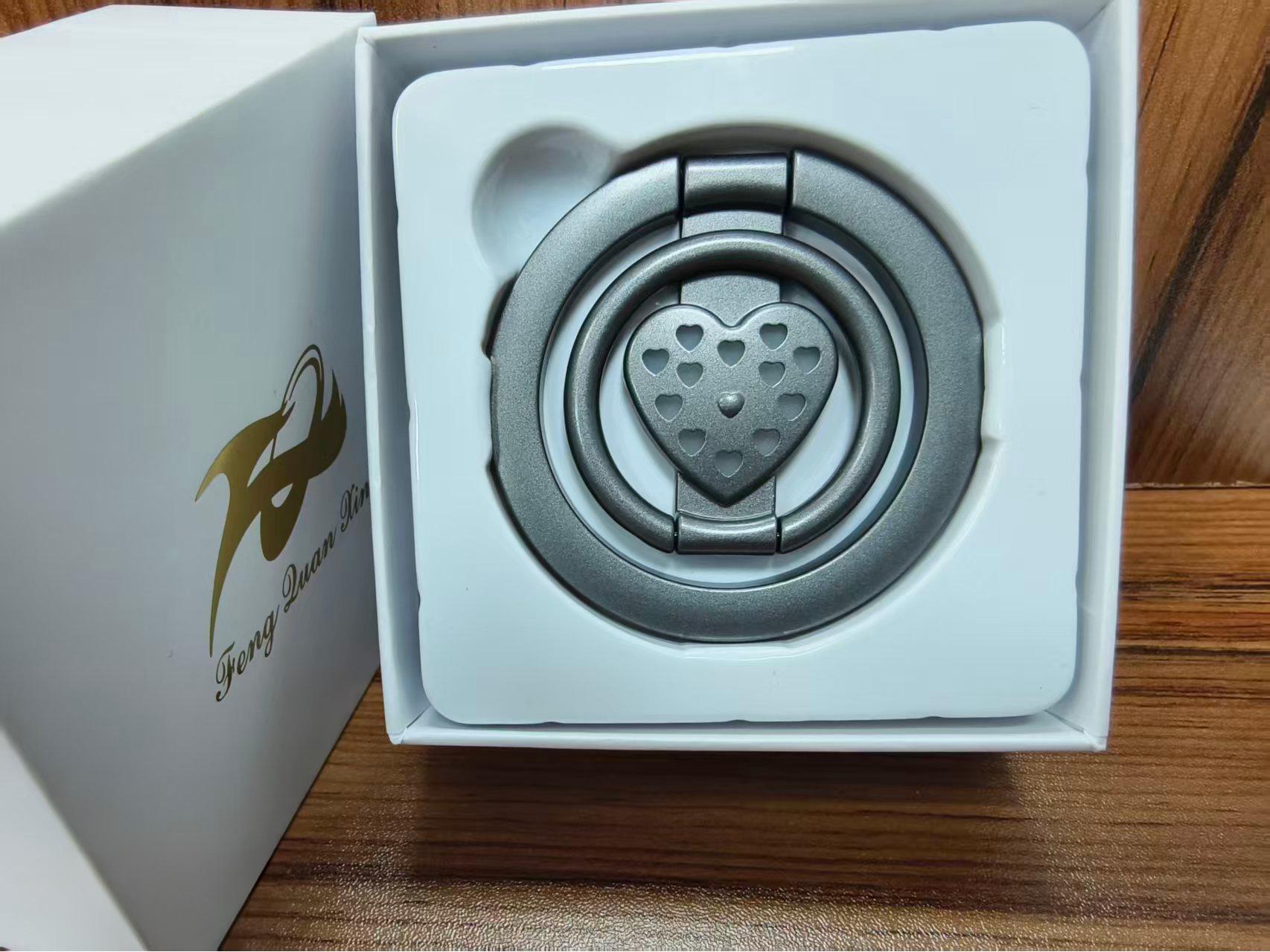 MagSafe Aromatherapy Magnetic Phone Holder for Desks Heart-shaped серебряный серый
