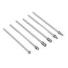6 stücke Hartmetall Frässtifte Set Verlängern Wolfram Stahl Solide Drehen Zylinder Kopf Portierung Kit für