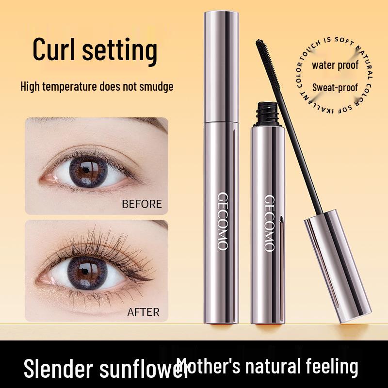 GECOMO 3D Mascara: Curl-defining, smudge-proof, long-lasting, with shaping eyelash primer.