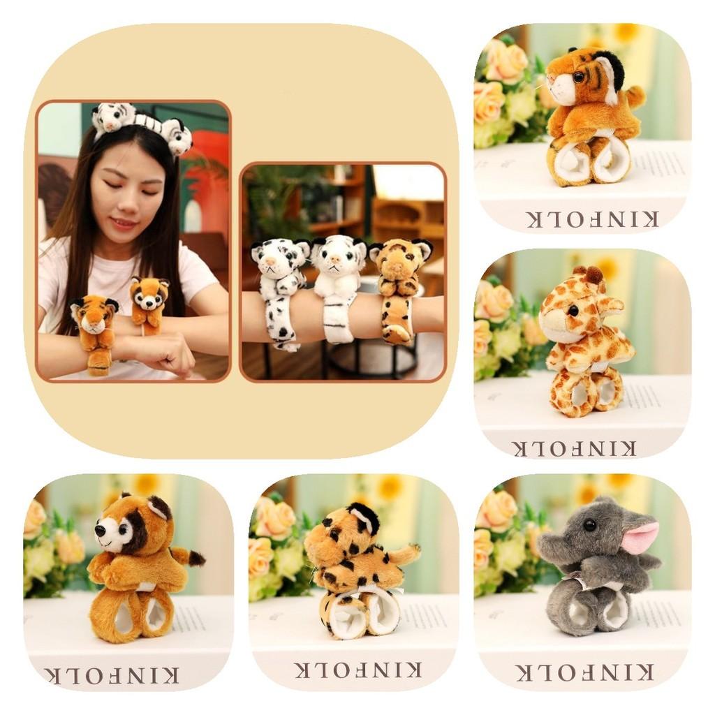 Adorable Cartoon Animal Plush Tiger Tail Claw Gloves For Kids Performance Playtime