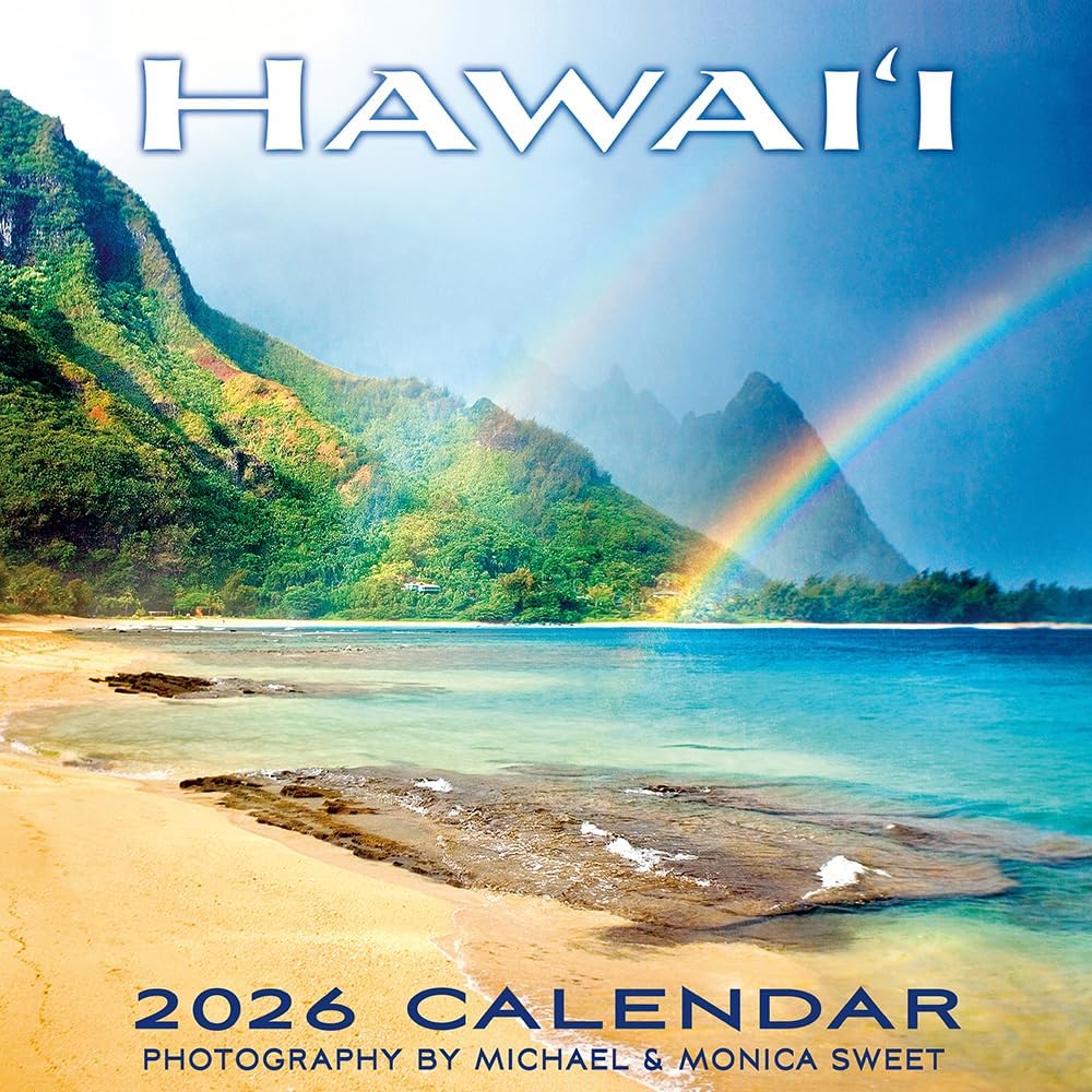 Deluxe Wall Calendar 2026 Hawaii - Photography by Michael and Monica Sweet - 2026 Wall Calendar 12 Month by Pacifica Island Art