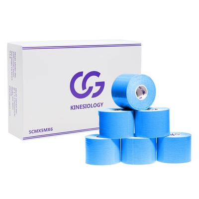 C&G Kinesiology Tape, Blue, 50 Mm X 5 M, 6 Rolls